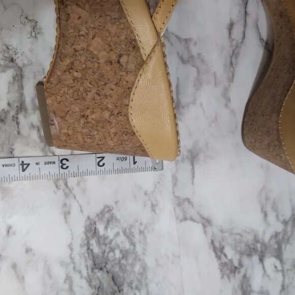 White Mt Chunky Wedge Sandals Leather Multicolor Straps Plataform‎ Slip On  9M - Picture 10 of 10